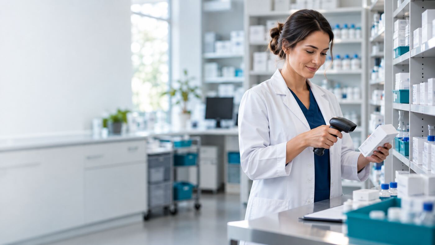 Typisches Arbeitsumfeld für Apotheke