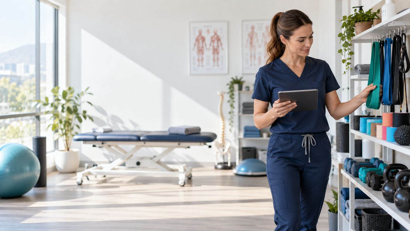 Typisches Arbeitsumfeld für Physiotherapiepraxis